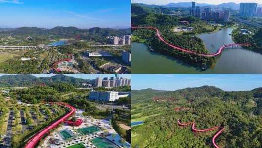 深圳虹桥公园高清在线视频素材下载