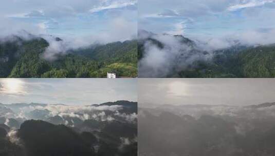 山间云海日出景象高清在线视频素材下载