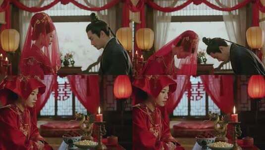 古代婚礼仪式高清在线视频素材下载