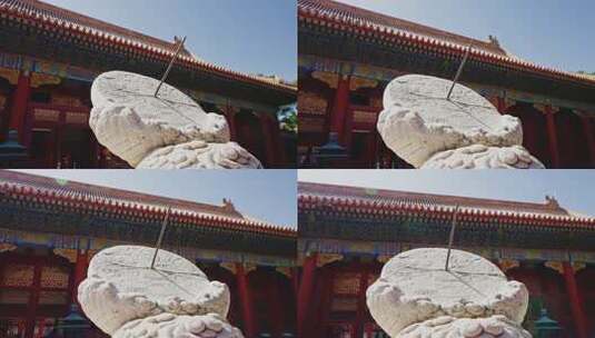 古代日晷计时仪器0093高清在线视频素材下载