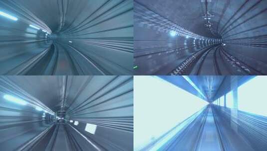 地铁隧道时空隧道时空穿梭穿梭地铁隧道穿梭高清在线视频素材下载