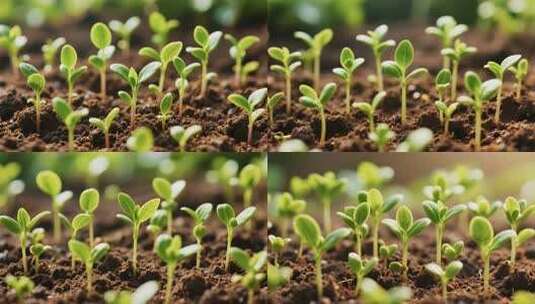 土壤中幼苗生长实拍素材高清在线视频素材下载