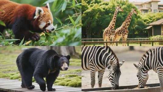 野生动物的和谐共处高清在线视频素材下载