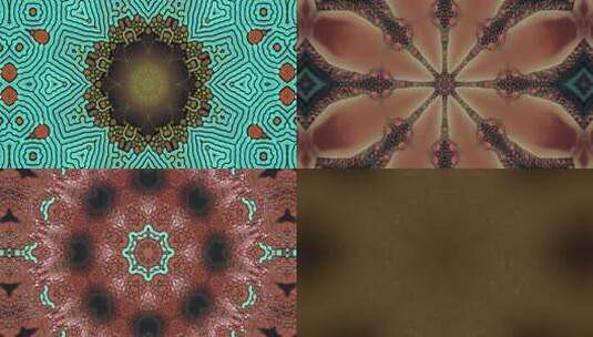 506 4K时尚创意彩色抽象液体泡沫分子万花筒高清在线视频素材下载