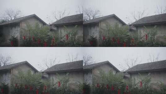 古镇古村建筑特写高清在线视频素材下载