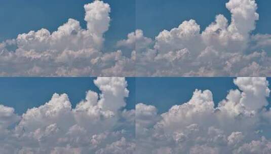 蓝天白云晴空空境 流动的云 时间变化高清在线视频素材下载