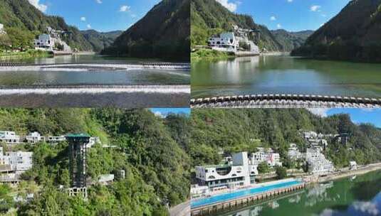 景宁畲族 那云悬崖上的天空之城 自然风景高清在线视频素材下载