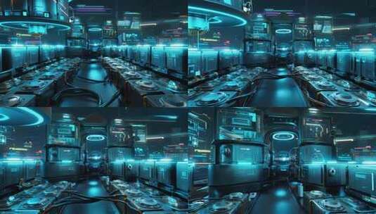 未来科技感实验室场景高清在线视频素材下载