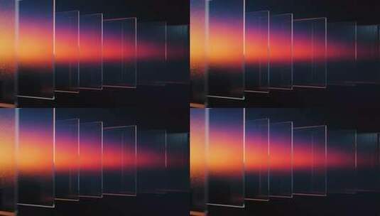 抽象几何空间光影简约艺术背景视频高清在线视频素材下载