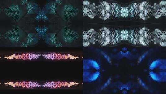 391 4K创意时尚霓虹几何形状发光背景高清在线视频素材下载