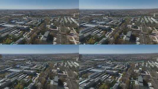 青海海西德令哈民族团结塔高清在线视频素材下载