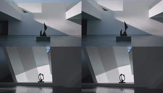 极简简约艺术雕塑展示高清在线视频素材下载