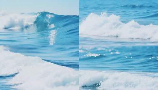 蓝色大海翻涌海浪高清在线视频素材下载