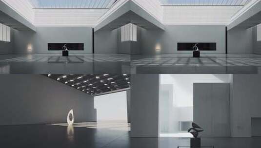极简主义艺术馆高清在线视频素材下载
