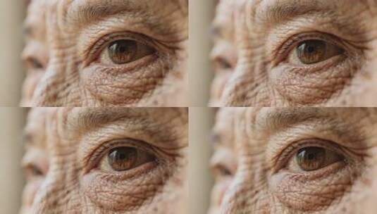 老年人眼睛微距特写素材高清在线视频素材下载