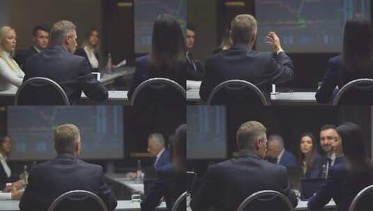 跨国公司总裁会议商业合作项目洽谈高清在线视频素材下载