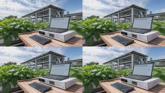 现代化植物工厂环境监测系统运行高清在线视频素材下载