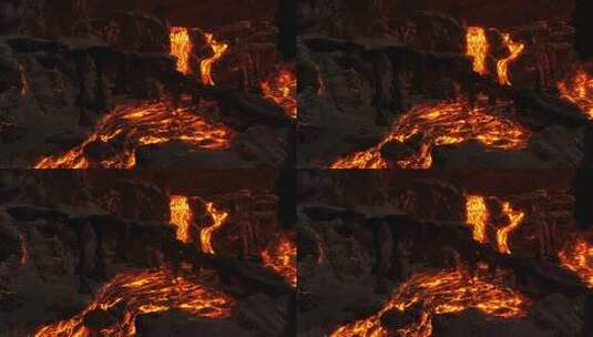 火山熔岩高清在线视频素材下载