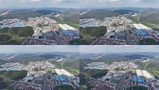 航拍4K佛山高明更合白石工业园由西向东高清在线视频素材下载