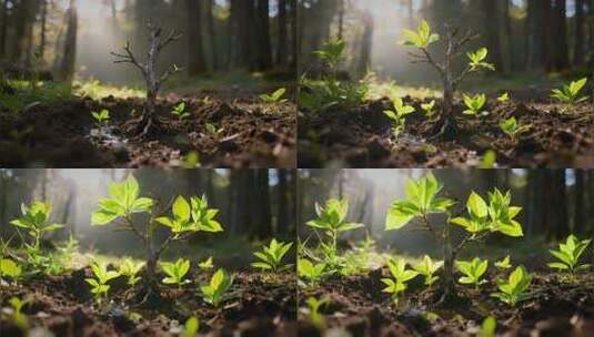 枯木逢春高清在线视频素材下载