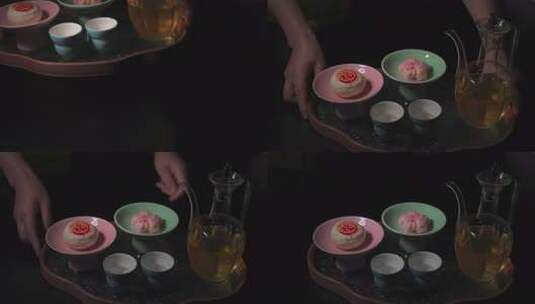 中秋节苏式月饼手工制作素材（精品小吃）高清在线视频素材下载