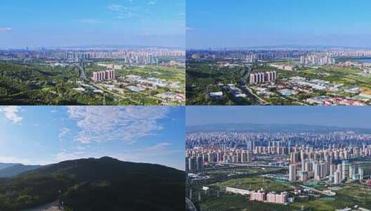 航拍太原全景延时高清在线视频素材下载