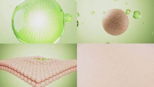 植物精华祛斑美白修复皮肤斑点动画高清在线视频素材下载