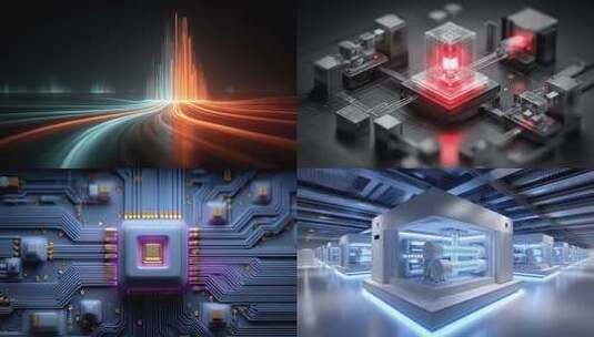 量子计算科技跃迁未来算力无限可能高清在线视频素材下载