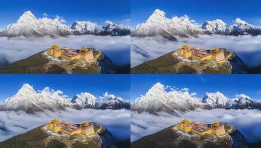 雪山风情片高清在线视频素材下载