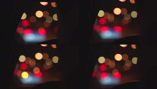夜晚光晕光斑效果画面高清在线视频素材下载