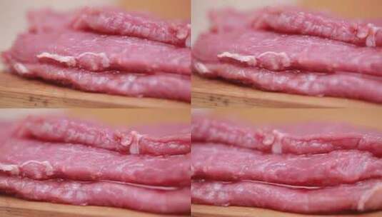 牛里脊切片嫩肉片 (8)高清在线视频素材下载