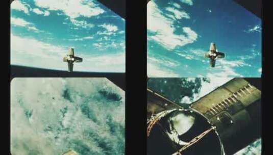 阿波罗7号在地球轨道航行高清在线视频素材下载