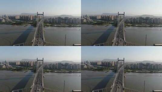 福建福州鼓山大桥航拍高清在线视频素材下载