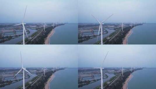 海边风力大风车03高清在线视频素材下载