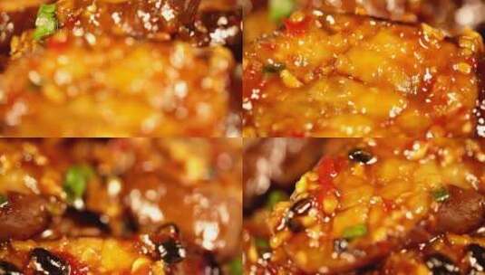 【镜头合集】中华美食浇汁茄子高清在线视频素材下载