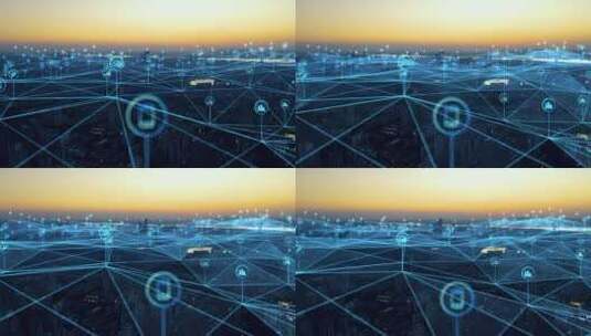 智慧城市 人工智能 交通 AI 大脑  大数据高清在线视频素材下载