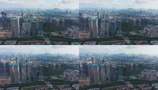 航拍创智云城大景左环绕高清在线视频素材下载