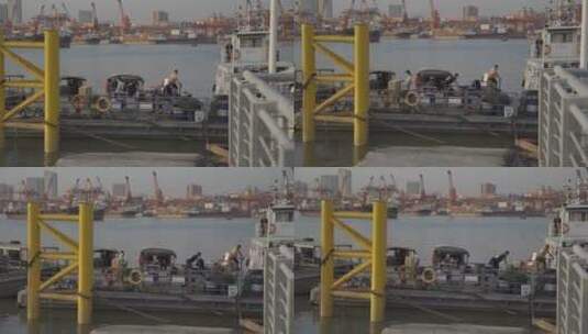江边码头高清在线视频素材下载