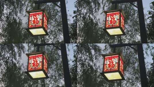 中国风灯笼特写镜头高清在线视频素材下载