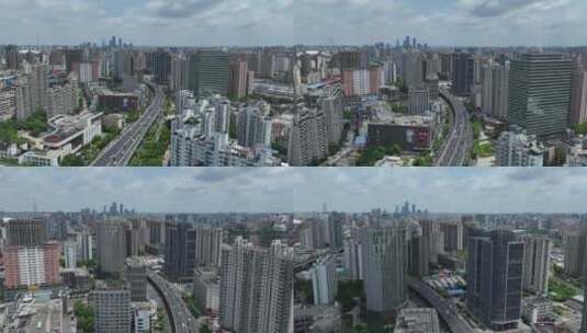 上海内环高架延时航拍高清在线视频素材下载