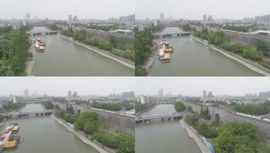 南京中华门（瓮城）航拍高清在线视频素材下载