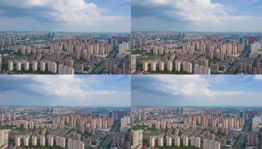 安徽蚌埠城市建筑航拍延时4k高清在线视频素材下载