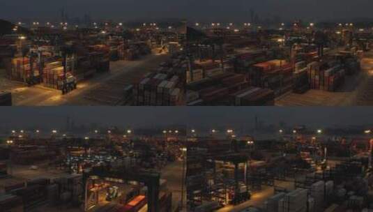 厦门国际货运码头高清在线视频素材下载