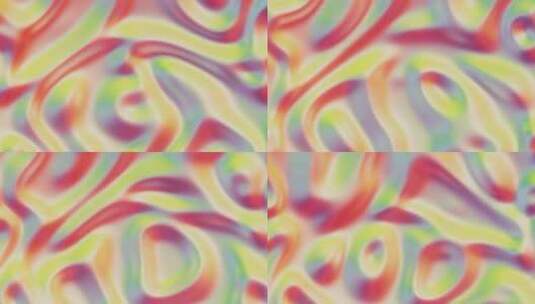 抽象动态彩色波浪背景C4D动画高清在线视频素材下载