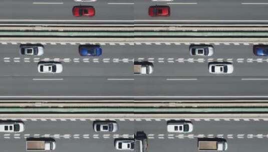 城市公路交通车流航拍高清在线视频素材下载