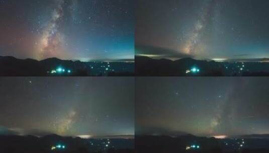 4k星空夜景延时高清在线视频素材下载