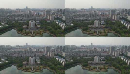 湖南株洲城市风光地标建筑高清在线视频素材下载