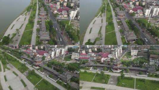 湖南益阳城市宣传片地标建筑航拍高清在线视频素材下载