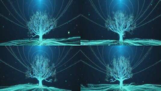 粒子树循环视频素材高清在线视频素材下载