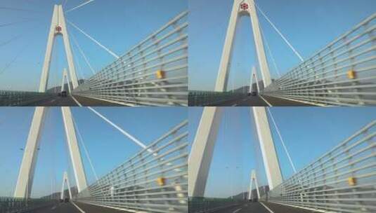浙江舟山舟岱大桥高速道路视频高清在线视频素材下载
